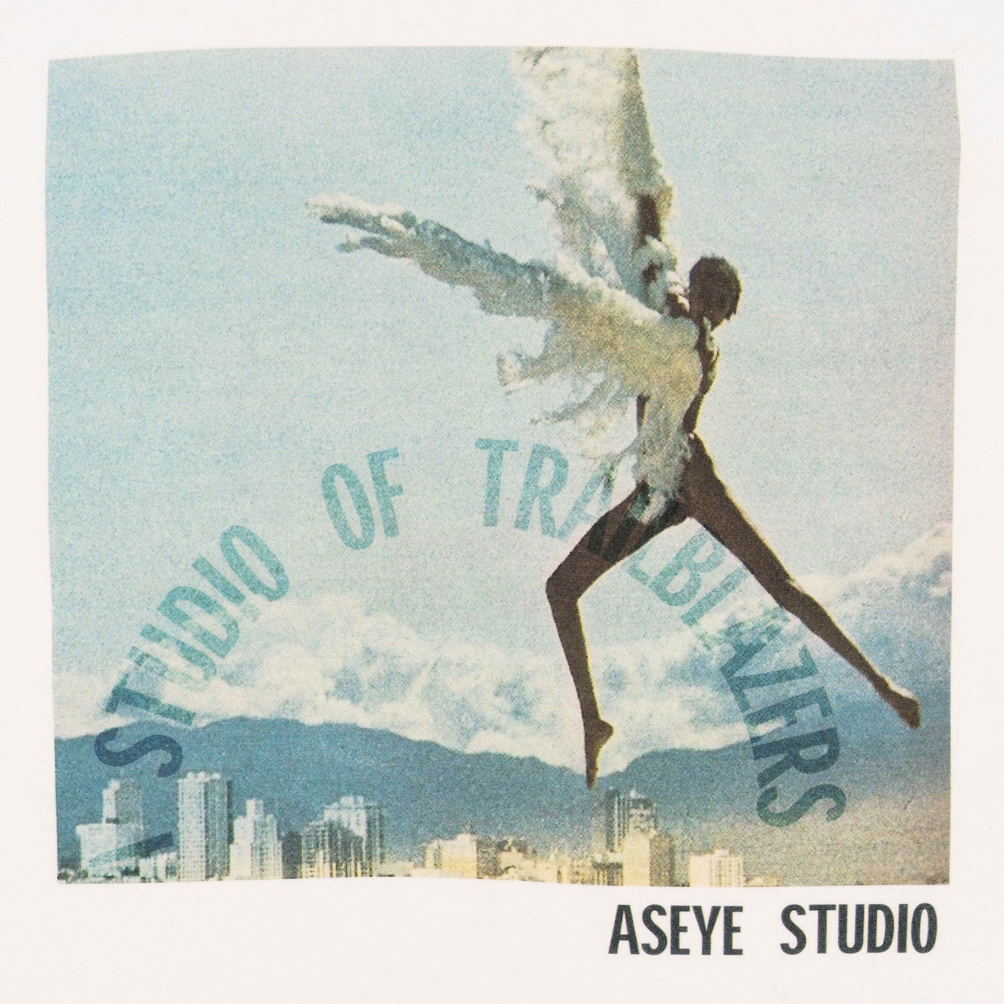 Detail View of Donyale Luna Print on Studio of Trailblazers T-shirt by Aseye Studio