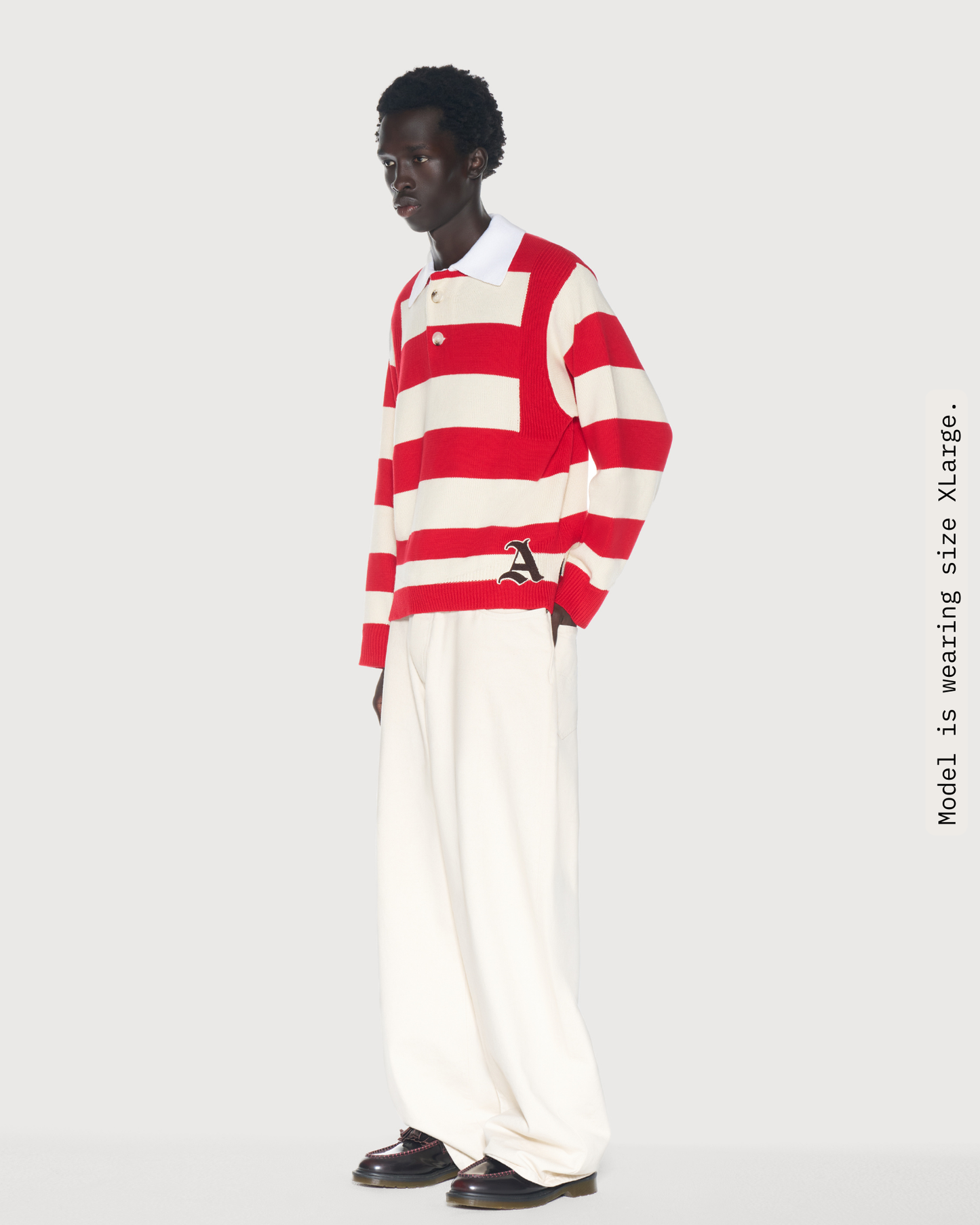 Kai Rugby Knit Striped Red