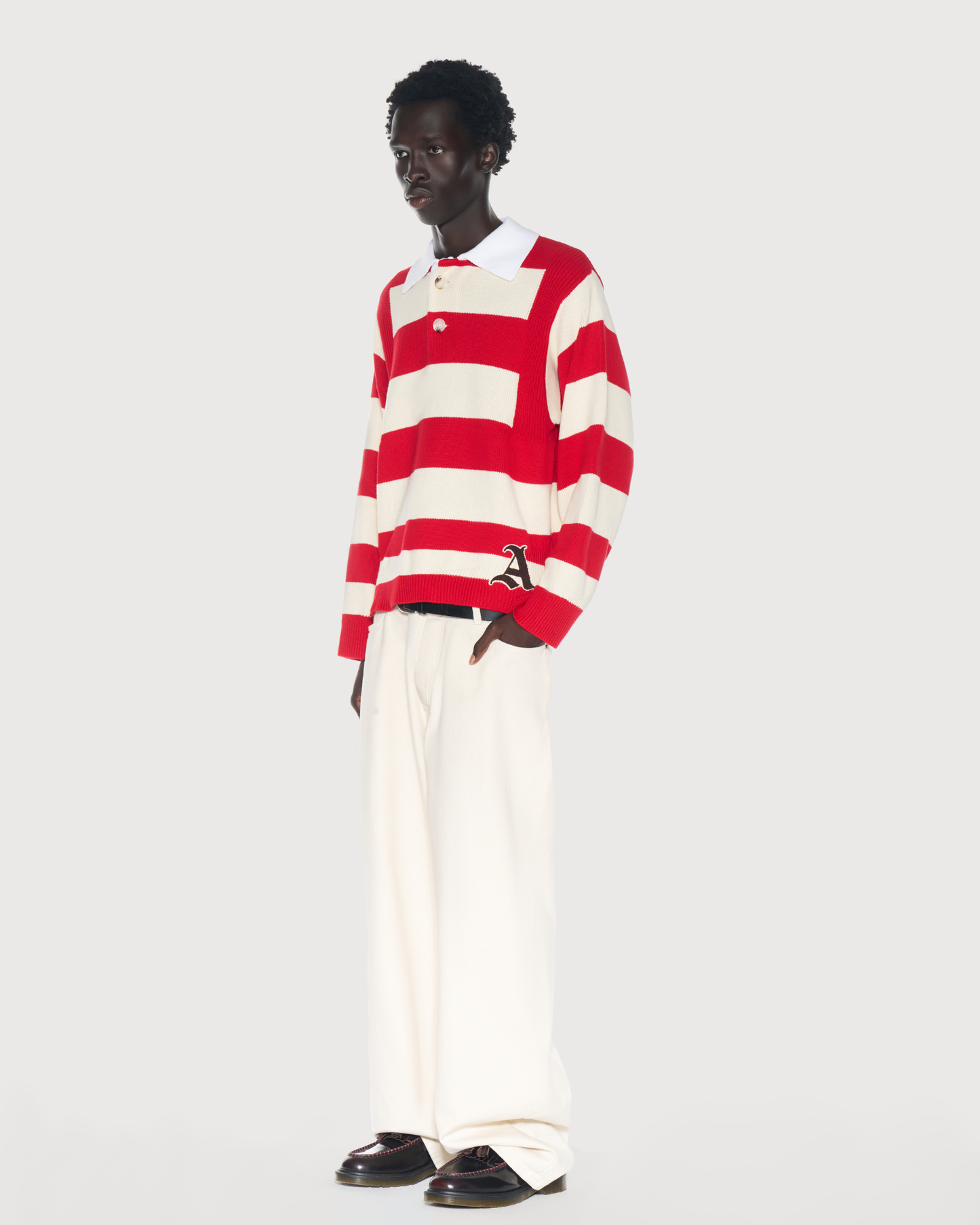 Kai Rugby Knit Striped Red