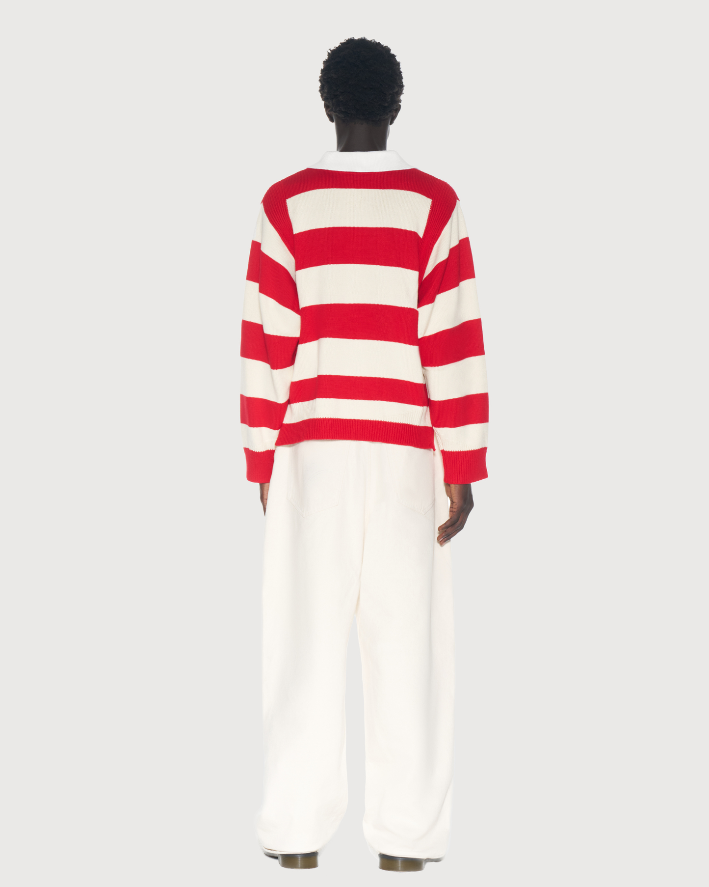 Kai Rugby Knit Striped Red