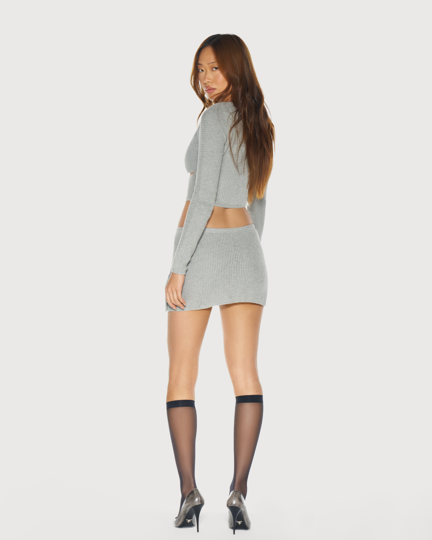 Felisa Knit Top Grey