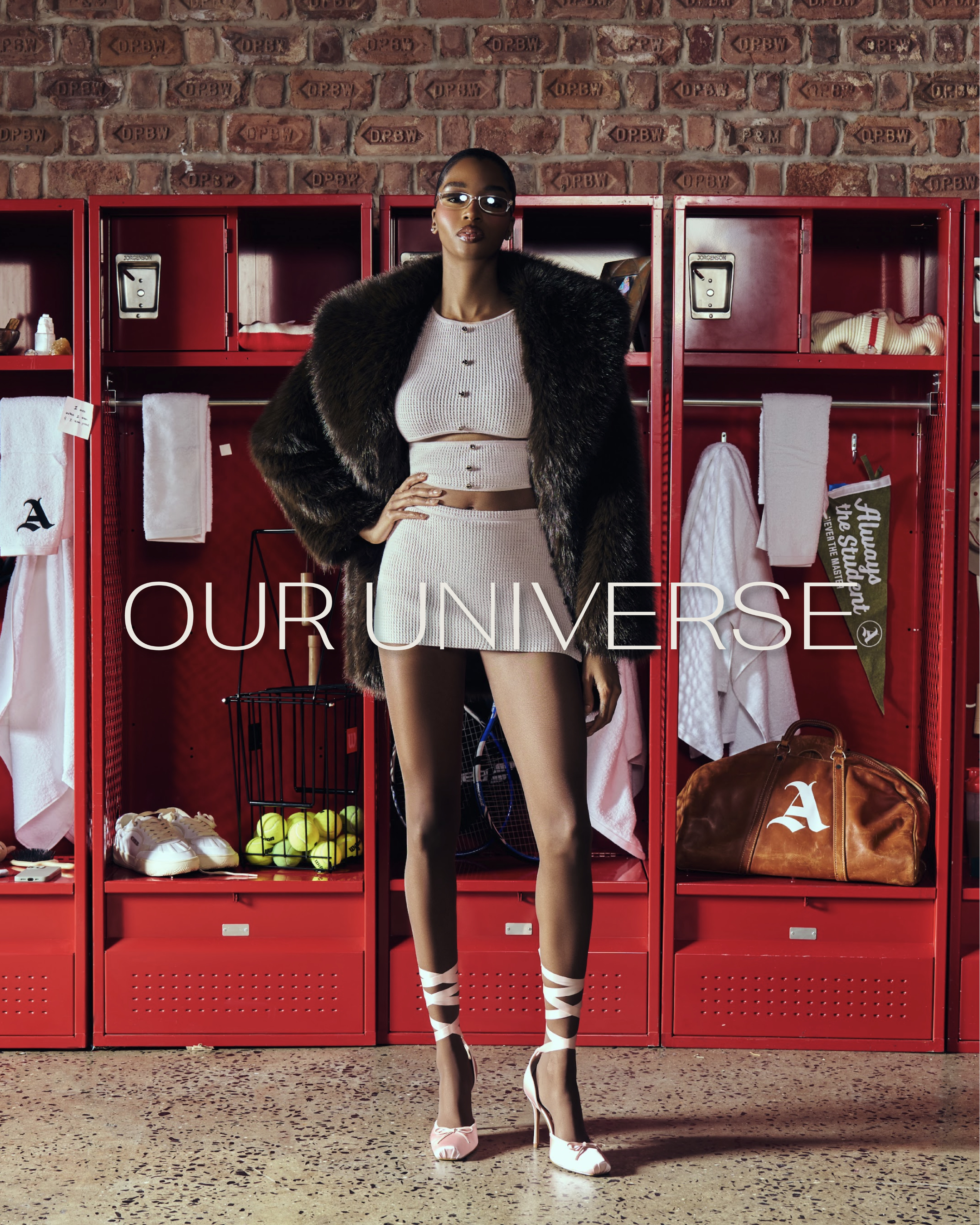 AseyeStudio campaign photo of women in pink skirt set Read more about The ARt of Uniform Campaign on Our Universe o blog. 