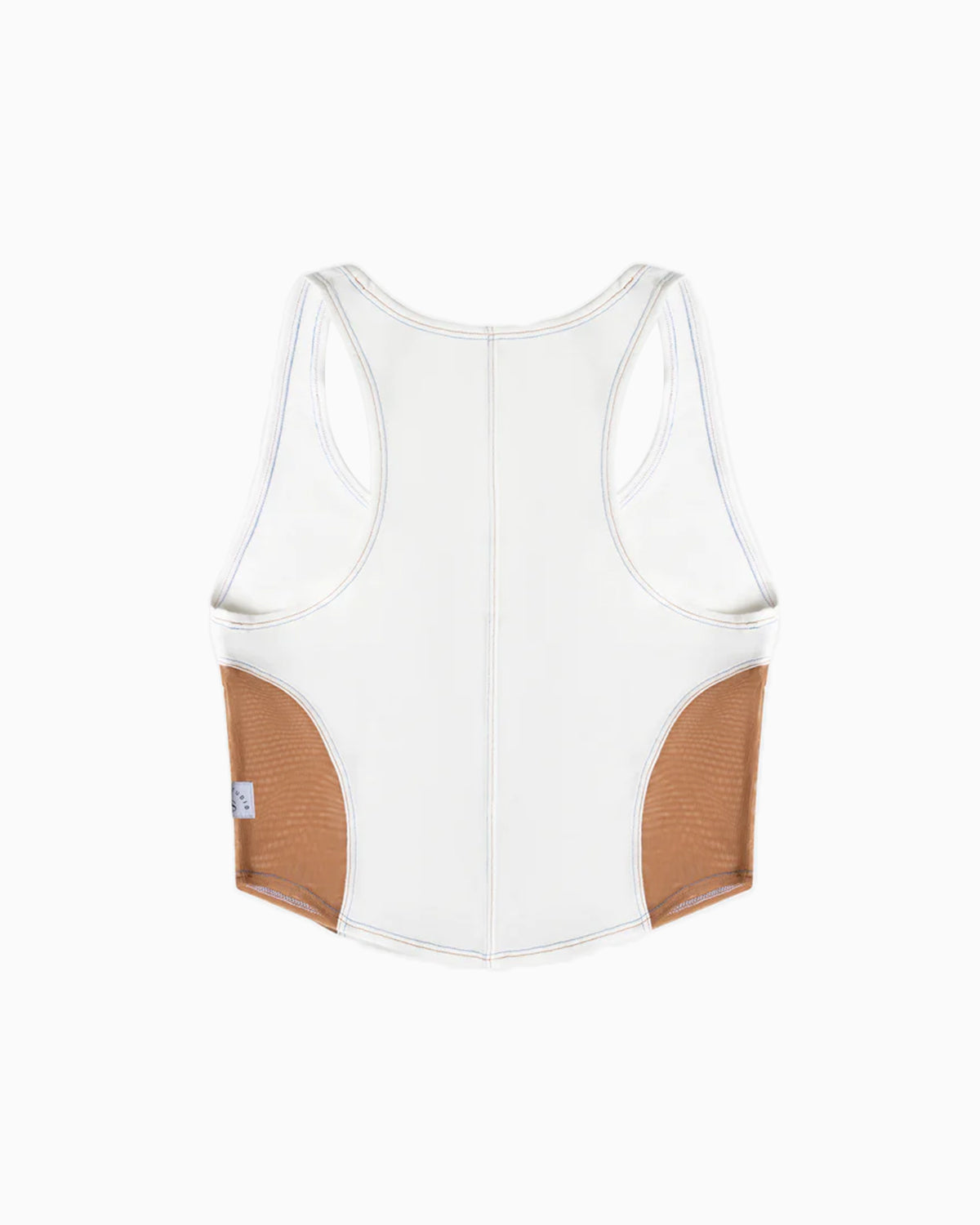 Kaya Mesh Tank Top - Blue/Brown