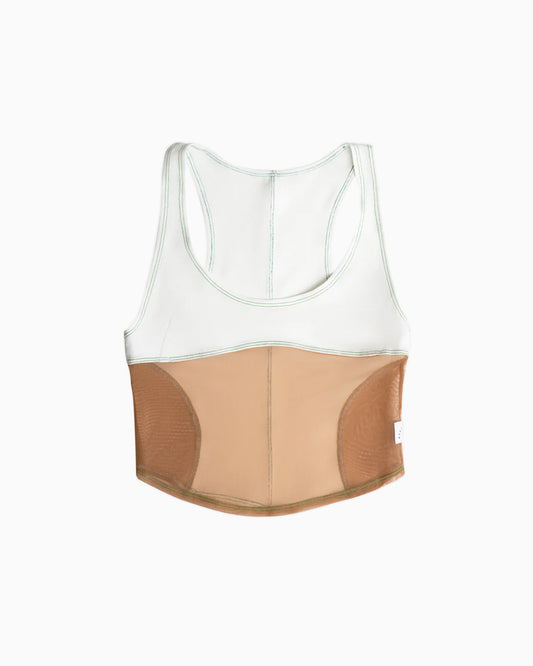 Kaya Mesh Tank Top - Jade Green