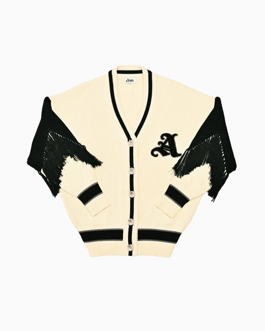 Varsity Cardigan Black