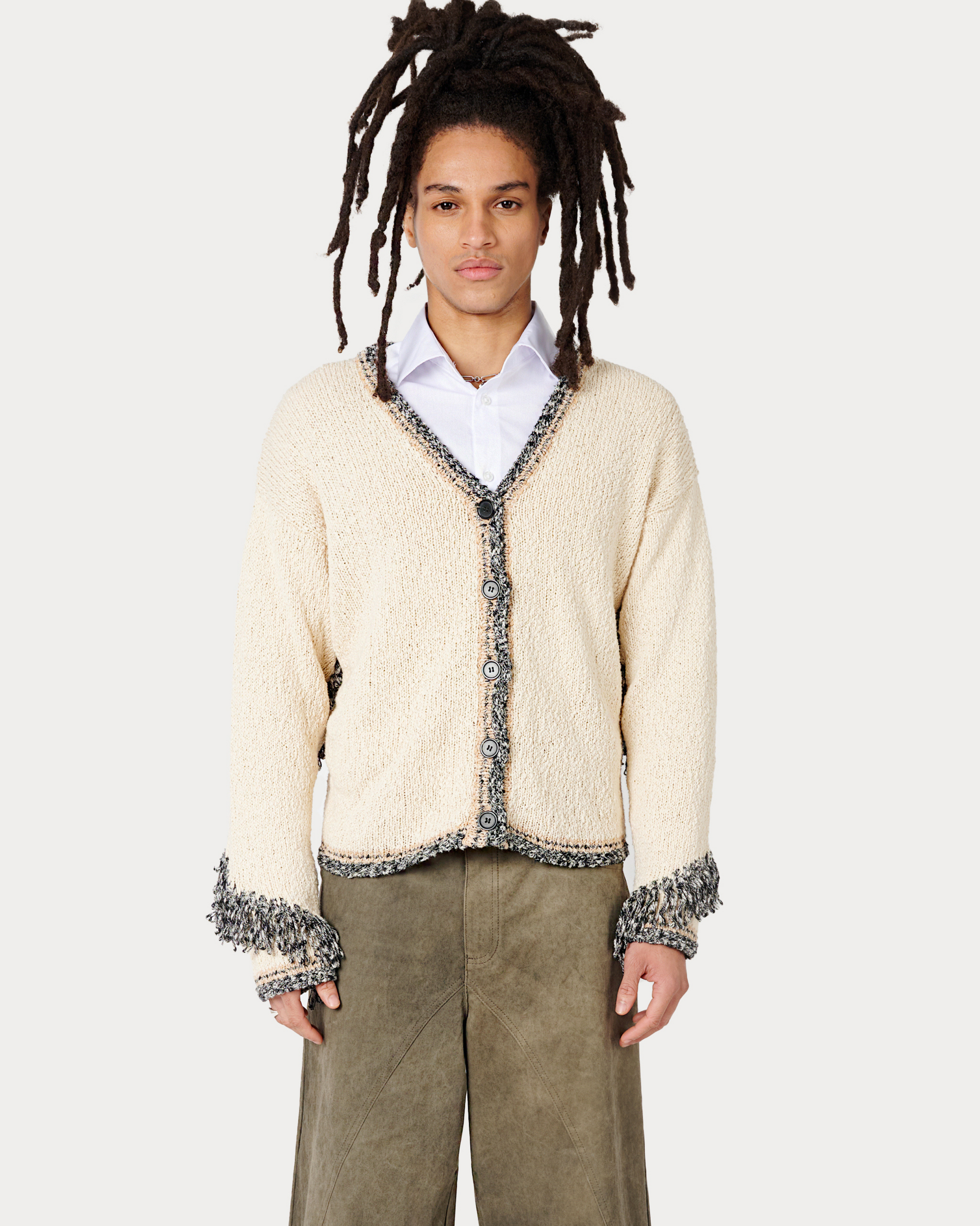 Aspen Fringe Cardigan Cream – Aseye Studio Aspen Fringe Cardigan Cream – Aseye Studio