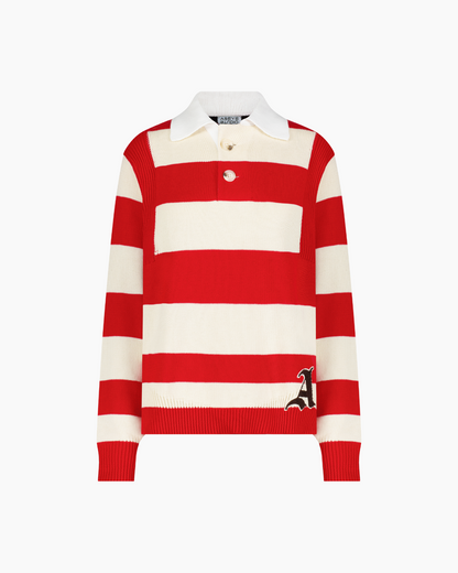 Kai Rugby Knit Striped Red