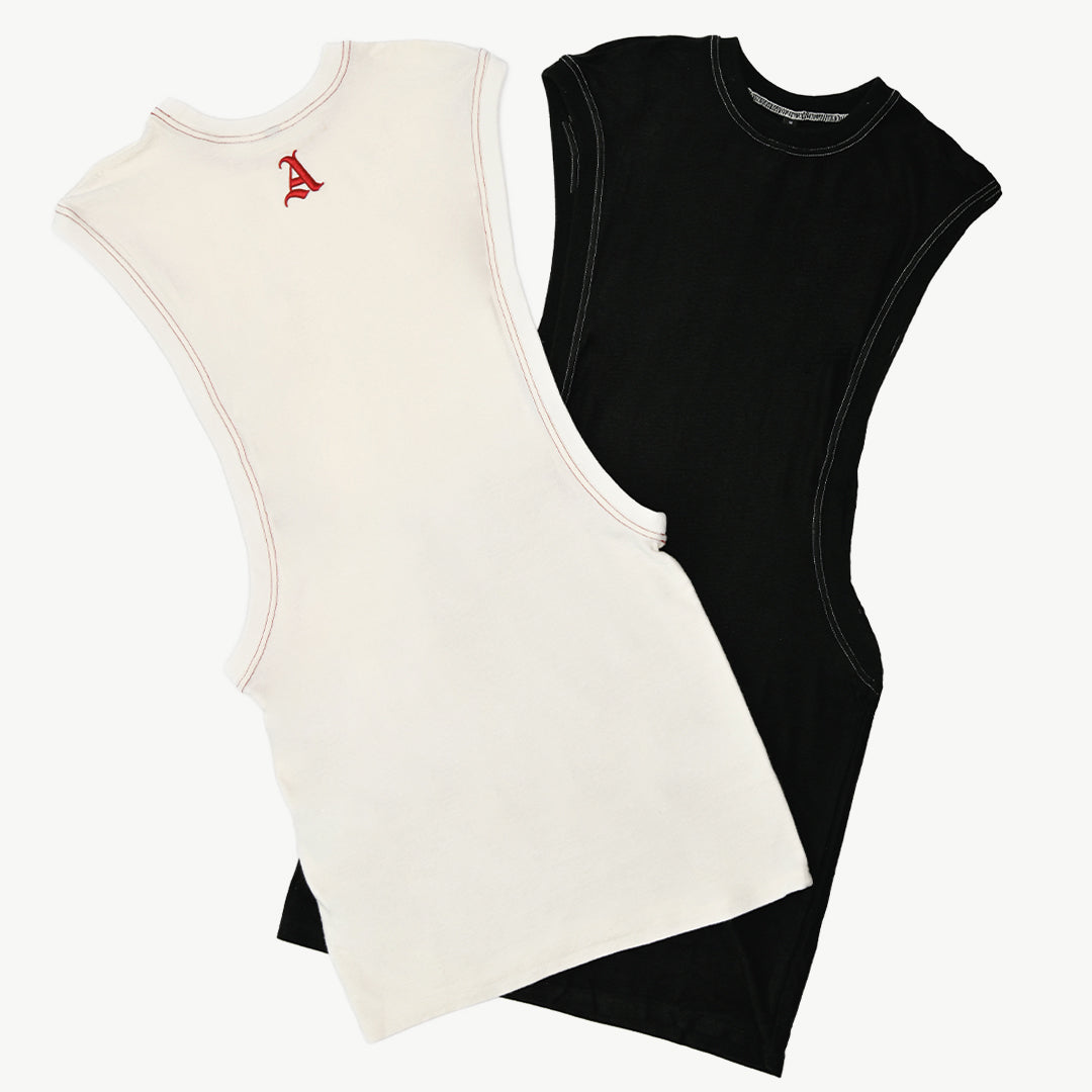 Amerie French Terry T-shirt Dress in Aseye Studio. Available in Black and White.