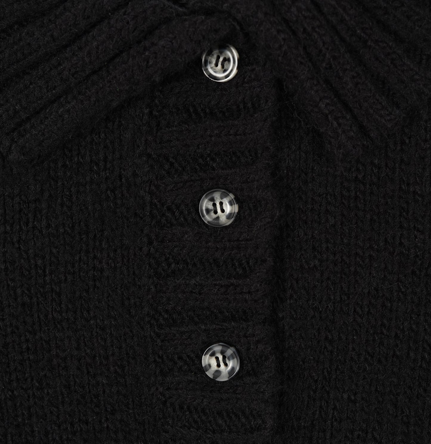 Polo Collar and marble buttons on Zaya Knit Pullover Top by Aseye Studio