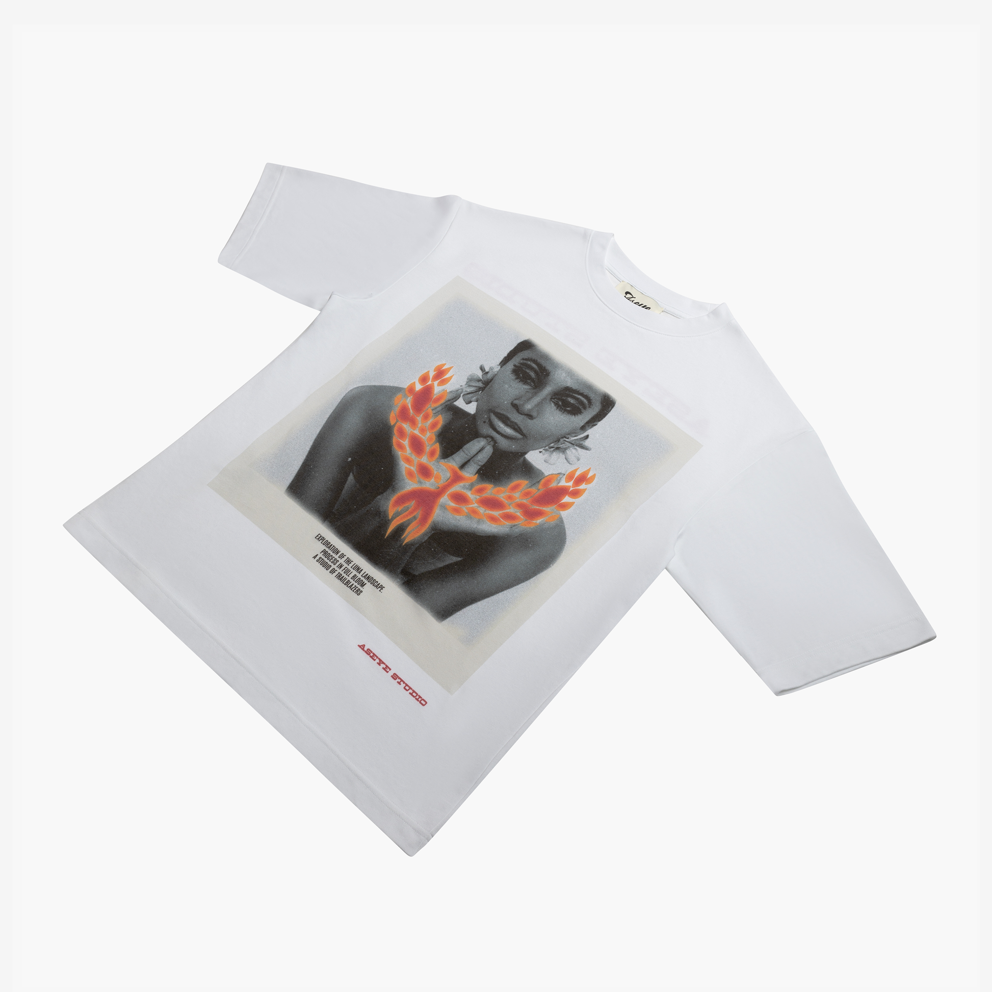 Full View of Rising Luna T-Shirt by Aseye Studio